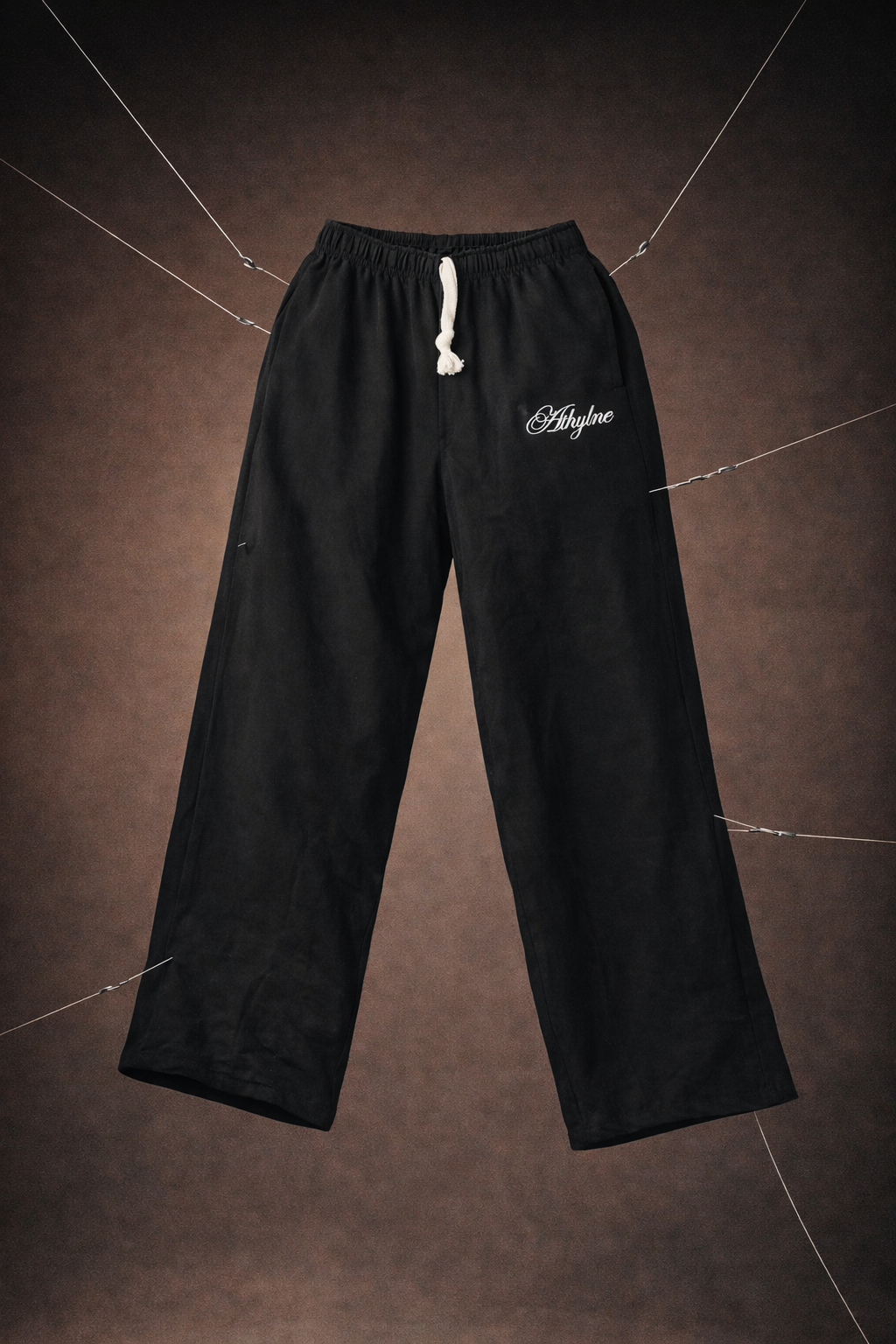 ESSENTIALS WIDE-LEG TROUSERS